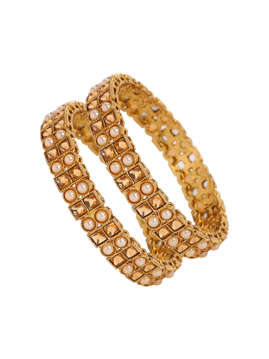 YouBella Jewellery Stylish Gold Plated Bangles for Girls and Women